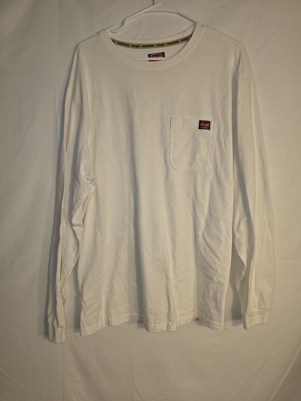 Wrangler Workwear Long Sleeve Pullover White Size XXL
